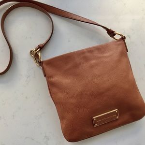 Marc Jacobs cognac colored leather crossbody bag
